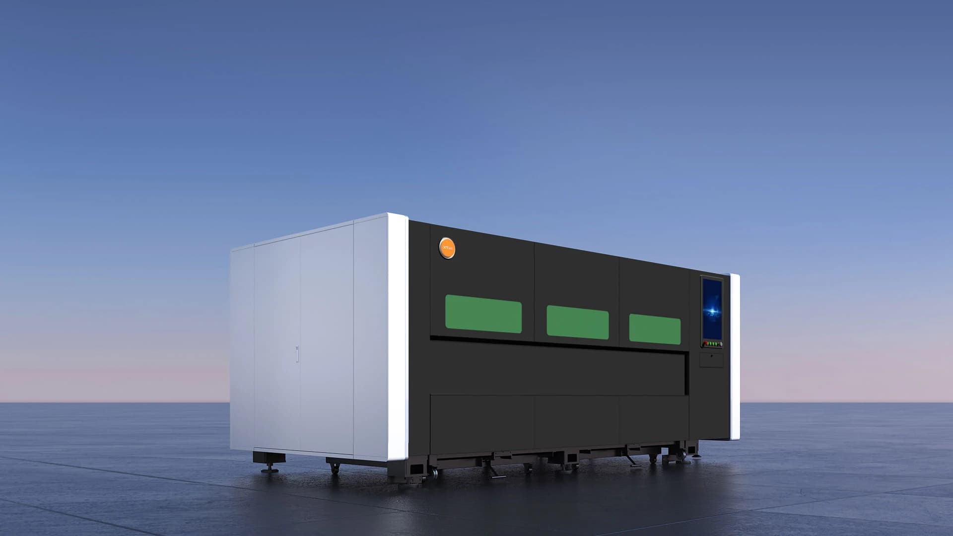 XT Laser A sorozat precíziós, zárt kivitelű síklemez fiberlézer vágógép gránit asztallal